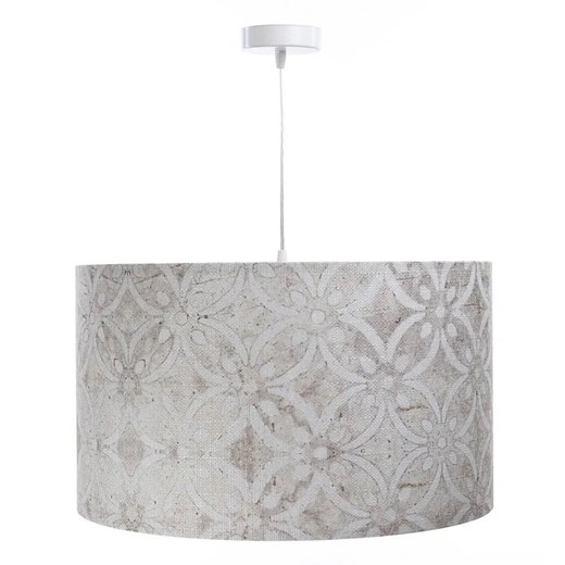 Szaro-srebrna lampa wisząca z ozdobnym abażurem - S363-Alkatra Lumes One Size Edinos.pl