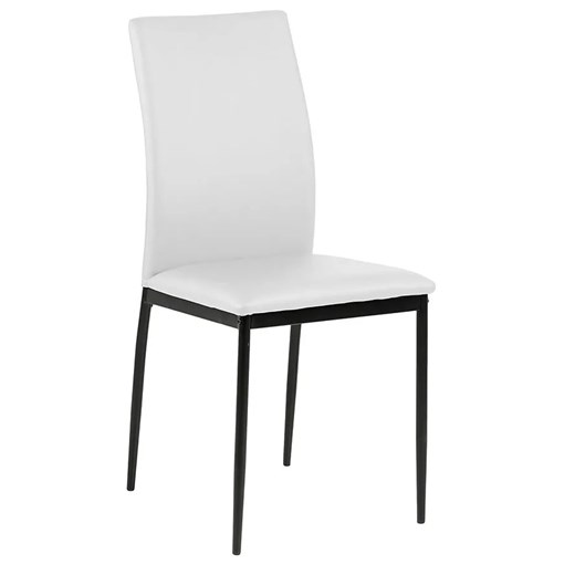 Tapicerowane krzesło białe - Mervi 3X Elior One Size Edinos.pl