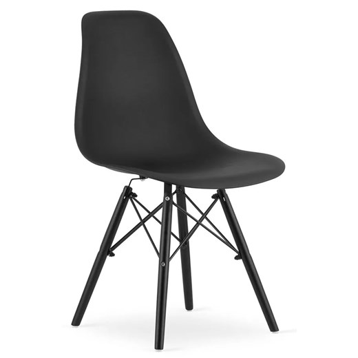 Czarny komplet 4 skandynawskich krzeseł  - Naxin 3S Elior One Size Edinos.pl