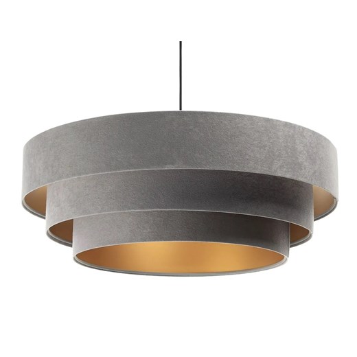 Szaro-złota lampa wisząca glamour - S439 S7-P83 ze sklepu Edinos.pl w kategorii Lampy wiszące - zdjęcie 172211962