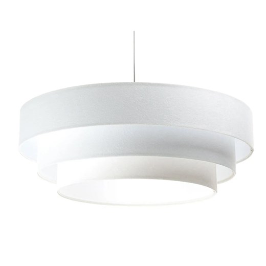 Biała skandynawska lampa wisząca welurowa - S440-Aspen Lumes One Size Edinos.pl