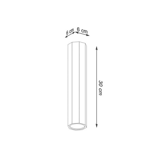 Skandynawski plafon tuba słupek - S471-Zeros Lumes One Size Edinos.pl wyprzedaż