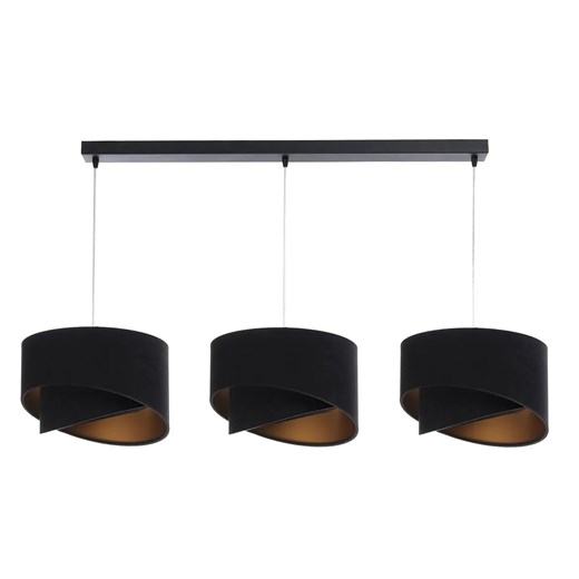 Czarna potrójna lampa wisząca nad stół glamour - S500-Breta Lumes One Size Edinos.pl
