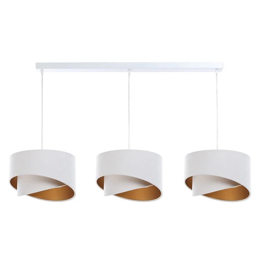 Biało-złota asymetryczna lampa wisząca nad stół - 4X S511 Z0-N89 ze sklepu Edinos.pl w kategorii Lampy wiszące - zdjęcie 172212231