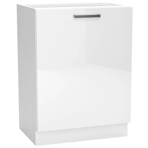 Biała dolna szafka do nowoczesnej kuchni 60 cm połysk W0-K89 ze sklepu Edinos.pl w kategorii Meble kuchenne - zdjęcie 172212453