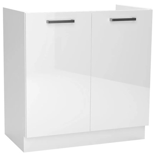 Biała szafka kuchenna pod zlewozmywak - Elora 14X 80 cm połysk Elior One Size Edinos.pl