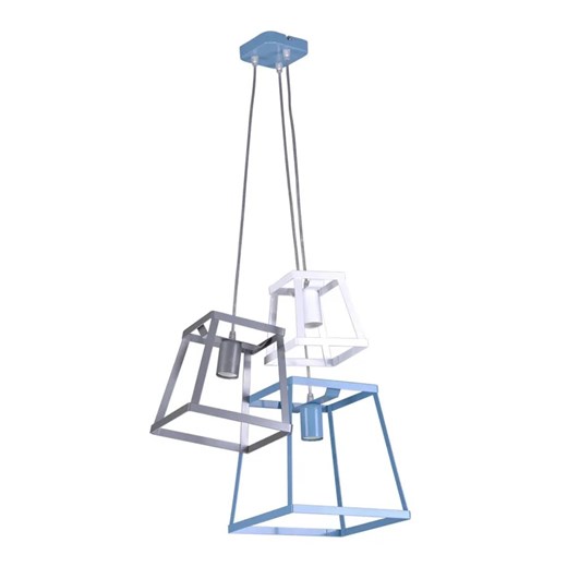 Geometryczna lampa wisząca dziecięca 3X S550 L4-S38 ze sklepu Edinos.pl w kategorii Lampy wiszące - zdjęcie 172212653