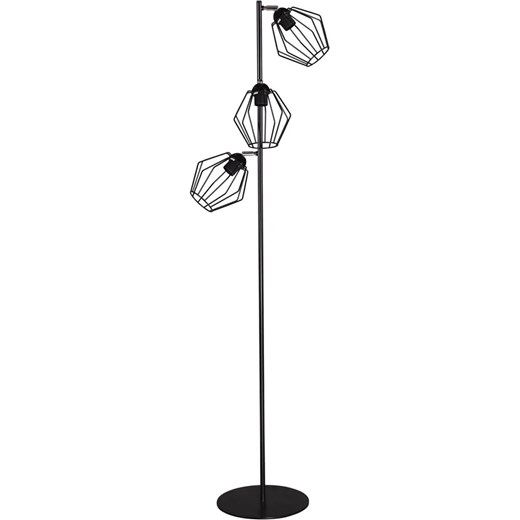 Czarna industrialna lampa podłogowa - S571-Xara ze sklepu Edinos.pl w kategorii Lampy podłogowe - zdjęcie 172212744