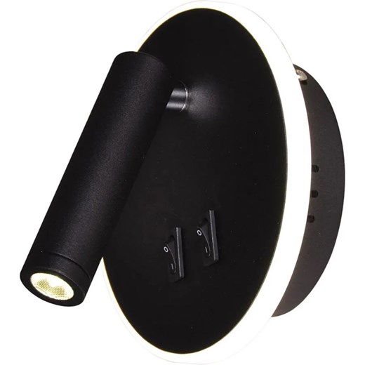 Czarny okrągły kinkiet LED ruchomy - 7X S576 A1-H98 - id: 22636 - marki Lumes - 172212792 Czarny okrągły kinkiet LED ruchomy - 7X S576 A1-H98 ze sklepu Edinos.pl w kategorii Lampy ścienne - zdjęcie 172212792