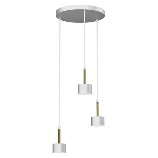 Biało-złota lampa wisząca do salonu - N022-Circile Lumes One Size Edinos.pl