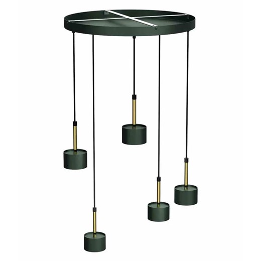 Zielono-złota lampa wisząca do salonu - N023-Circile Lumes One Size Edinos.pl