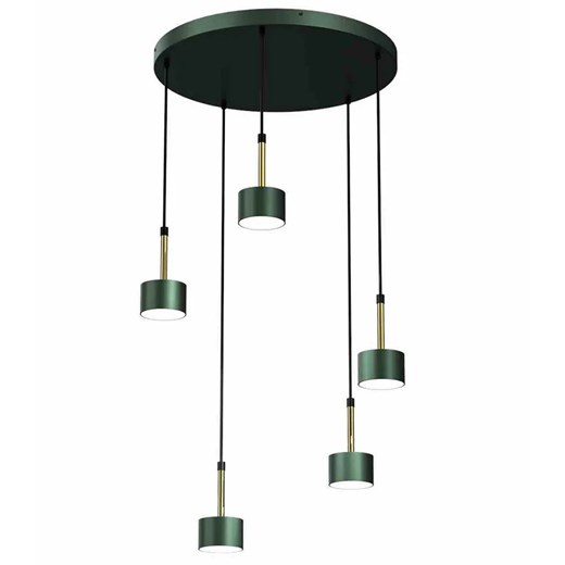 Zielono-złota lampa wisząca do salonu - N023-Circile Lumes One Size Edinos.pl