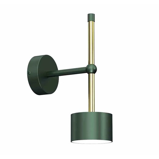 Okrągły kinkiet do sypialni zielony + złoty - N020-Circile Lumes One Size Edinos.pl