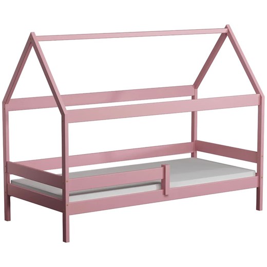 Różowe łóżko dziecięce w kształcie domku - Petit 3X 180x80 cm ze sklepu Edinos.pl w kategorii Łóżka dziecięce - zdjęcie 172212863