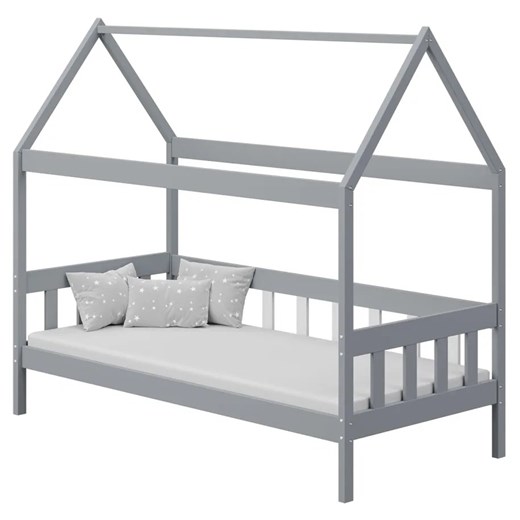 Szare pojedyncze łóżko do dziecięcej sypialni - Dada 3X 200x90 cm Elior One Size Edinos.pl