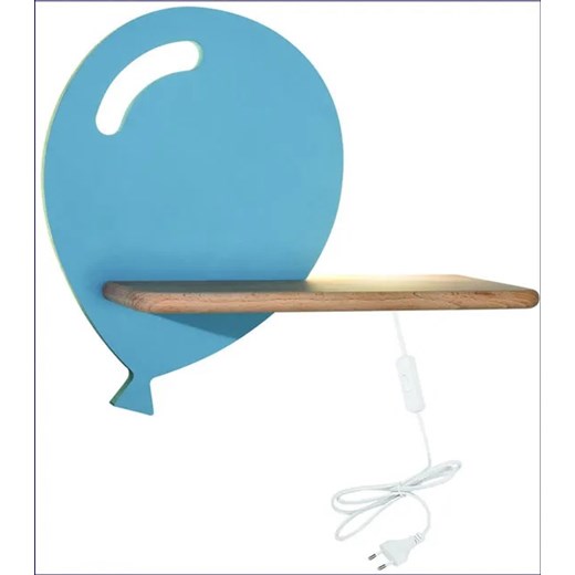 Niebieska lampka dziecięca w kształcie balonika - K019-Kiki Lumes One Size Edinos.pl