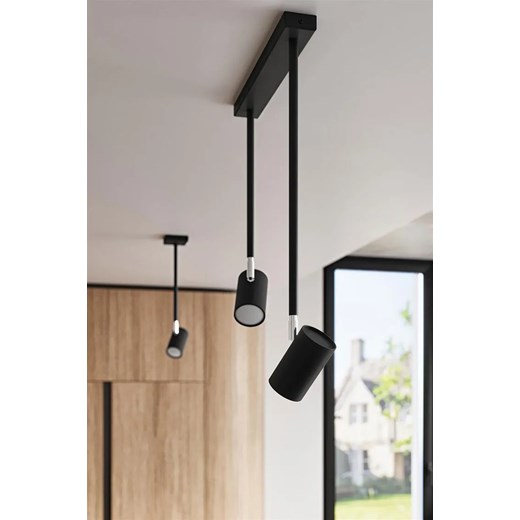 Czarny plafon z regulowanym kloszem - S750-Fira Lumes One Size Edinos.pl