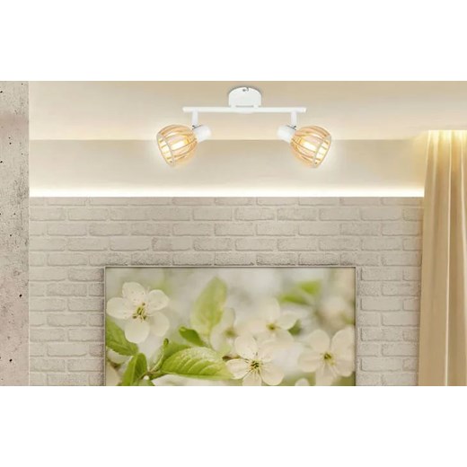 Biała lampa sufitowa do salonu - K090-Treja Lumes One Size Edinos.pl