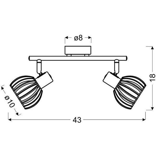 Biała lampa sufitowa do salonu - K090-Treja Lumes One Size Edinos.pl