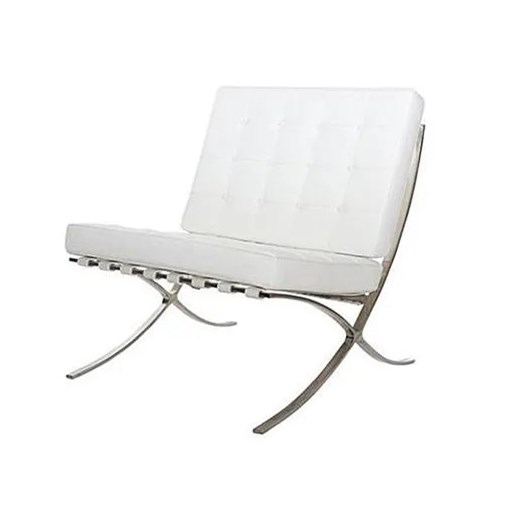 Designerski biały fotel wypoczynkowy - Vilis Elior One Size wyprzedaż Edinos.pl