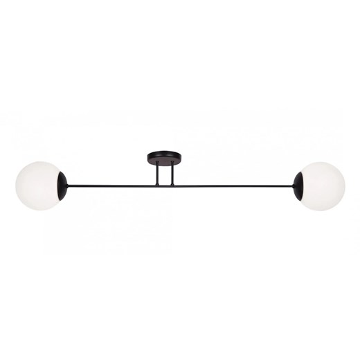 Nowoczesna lampa sufitowa z dwoma kloszami - S802-Glaron ze sklepu Edinos.pl w kategorii Lampy sufitowe - zdjęcie 172215884