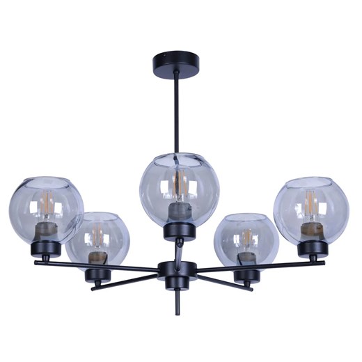 Pięcioramienna lampa wisząca loftowa - 10X S818 E6-N43 ze sklepu Edinos.pl w kategorii Lampy wiszące - zdjęcie 172215922