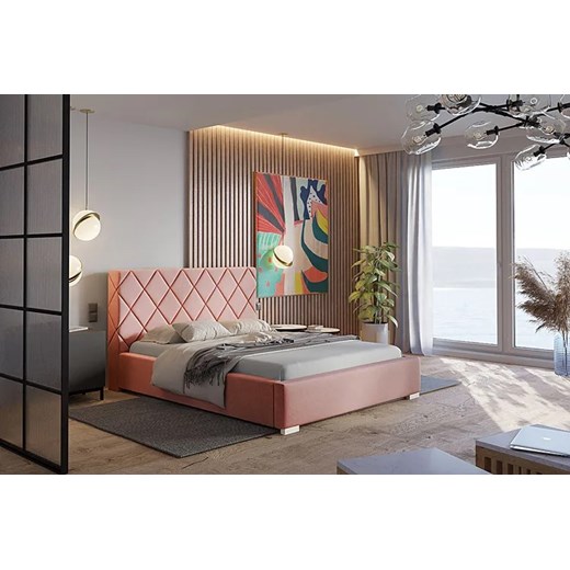 Łóżko tapicerowane 120x200 Savana 3X - 36 kolorów Elior One Size Edinos.pl
