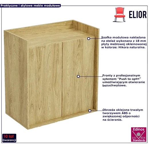 Szafka modułowa dwudrzwiowa hikora naturalna - Horizonte 10X Elior One Size Edinos.pl