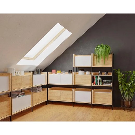 Szafka modułowa dwudrzwiowa hikora naturalna - Horizonte 10X Elior One Size Edinos.pl