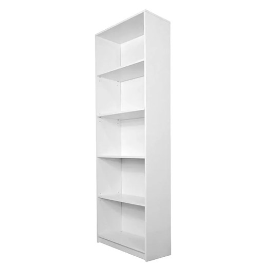 Biały minimalistyczny regał 60 cm - Stejar 5X ze sklepu Edinos.pl w kategorii Regały i witryny - zdjęcie 172216761