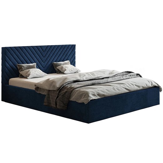 Tapicerowane łóżko 160x200 Nuvell 4X - 36 kolorów ze sklepu Edinos.pl w kategorii Łóżka i materace - zdjęcie 172216983