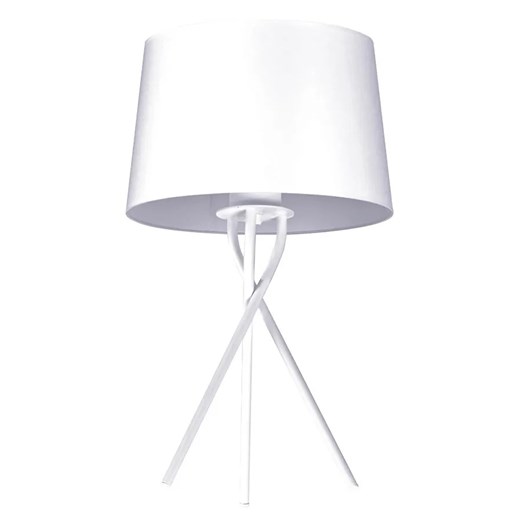 Biała lampa stołowa abażurowa - S913 R3-M17 ze sklepu Edinos.pl w kategorii Lampy stołowe - zdjęcie 172217754