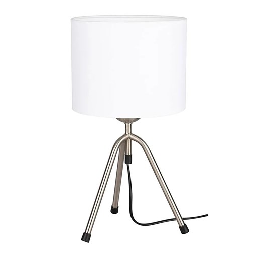 Biała lampa stołowa z okrągłym abażurem - A13-Doha Lumes One Size Edinos.pl