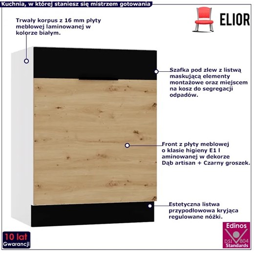 Szafka kuchenna pod zlew - Orion 24X Elior One Size Edinos.pl