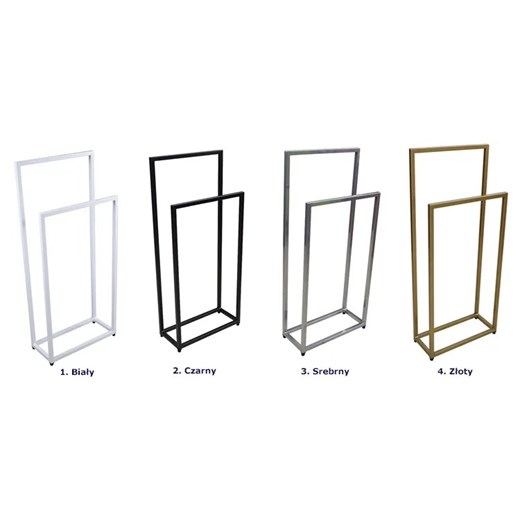 Złoty stojak na ręczniki 45 cm - Sarsa 3X Elior One Size Edinos.pl