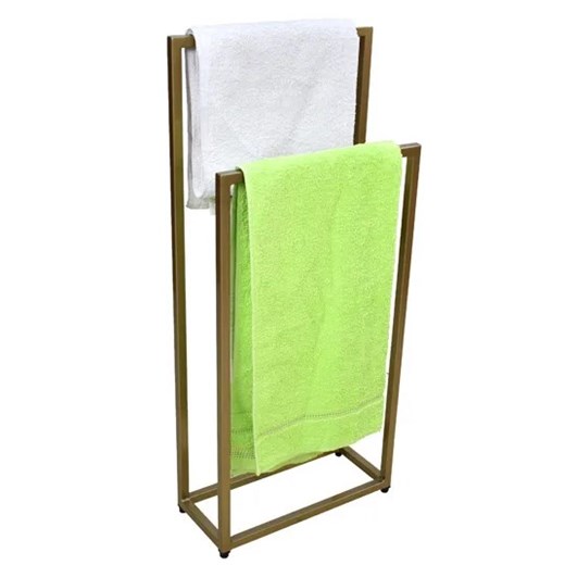 Złoty stojak na ręczniki 45 cm - Sarsa 3X Elior One Size Edinos.pl