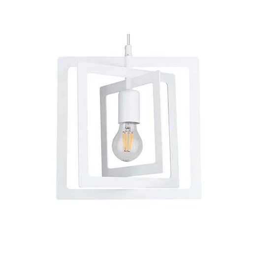 Biała geometryczna lampa wisząca - A76-Peza Lumes One Size Edinos.pl
