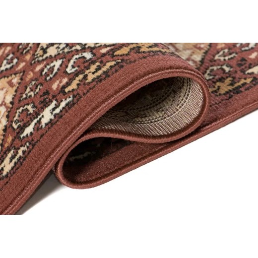 Brązowy prostokątny dywan w retro stylu - Lano 4X Profeos One Size Edinos.pl