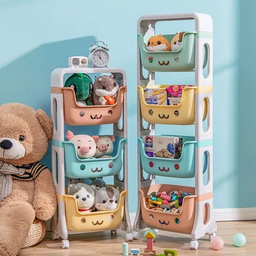 Kolorowa szafka na zabawki na kółkach - Pinki 4X Elior One Size wyprzedaż Edinos.pl