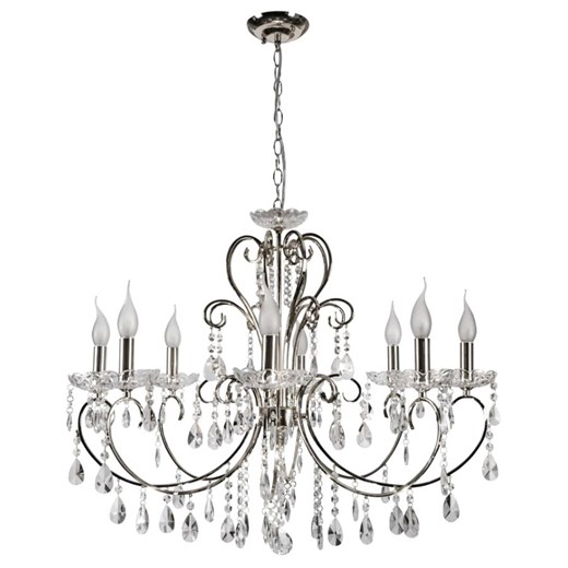 Żyrandol ośmioramienny w stylu glamour K154 C6-D48 ze sklepu Edinos.pl w kategorii Lampy wiszące - zdjęcie 172219532