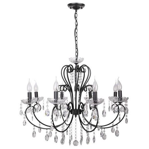 Czarna lampa wisząca glamour - K163-Ekson Lumes One Size Edinos.pl