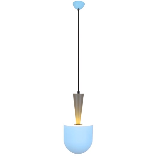 Niebieska lampa wisząca w stylu skandynawskim - R0-G54 ze sklepu Edinos.pl w kategorii Lampy wiszące - zdjęcie 172219730