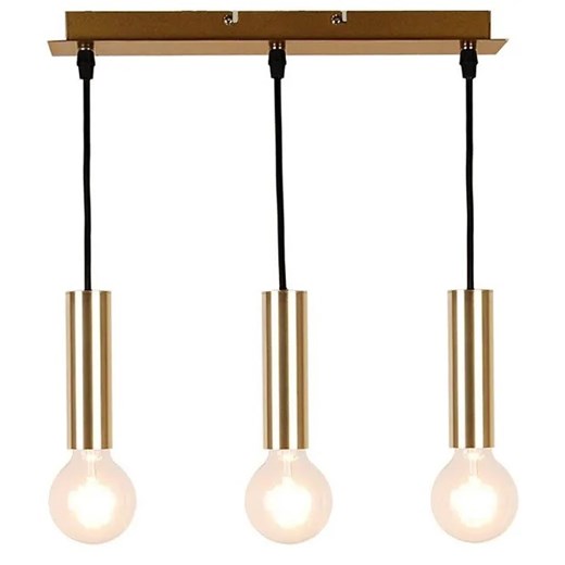 Potrójna lampa wisząca złota - V017 P8-S86 ze sklepu Edinos.pl w kategorii Lampy wiszące - zdjęcie 172219760