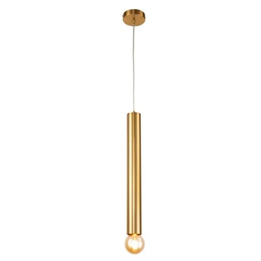 Złota podłużna lampa wisząca oprawa 50 cm - V025 E3-L46 ze sklepu Edinos.pl w kategorii Lampy wiszące - zdjęcie 172219770