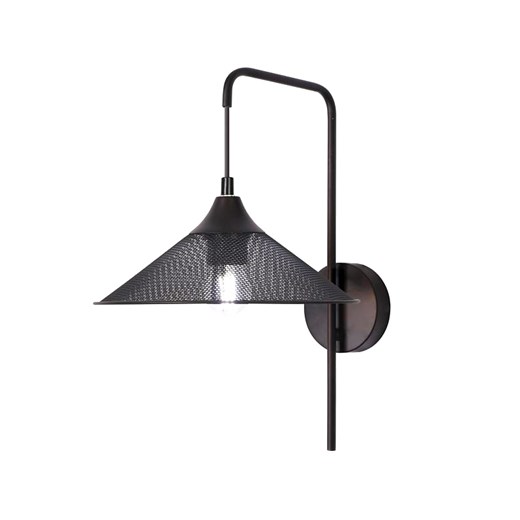 Czarny metalowy kinkiet w stylu loft - T017 - Ketis ze sklepu Edinos.pl w kategorii Lampy ścienne - zdjęcie 172219793