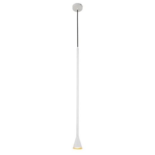 Biała metalowa długa lampa wisząca nad wyspę - V055-Sunagio Lumes One Size Edinos.pl