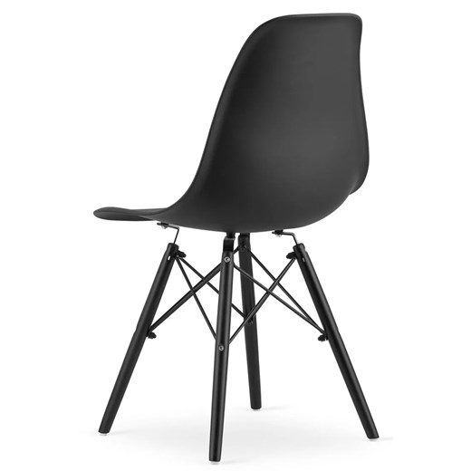 Czarne krzesło skandynawskie - Naxin 3X Elior One Size Edinos.pl