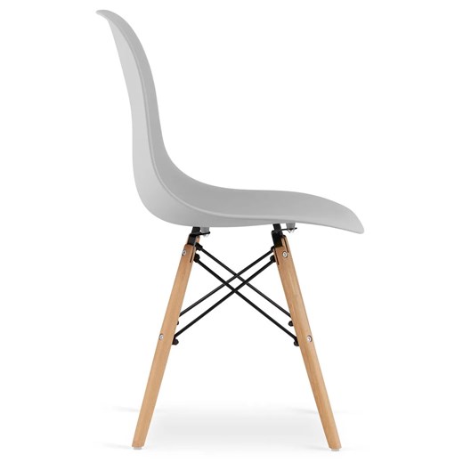Szare minimalistyczne krzesło - Naxin 4X Elior One Size Edinos.pl