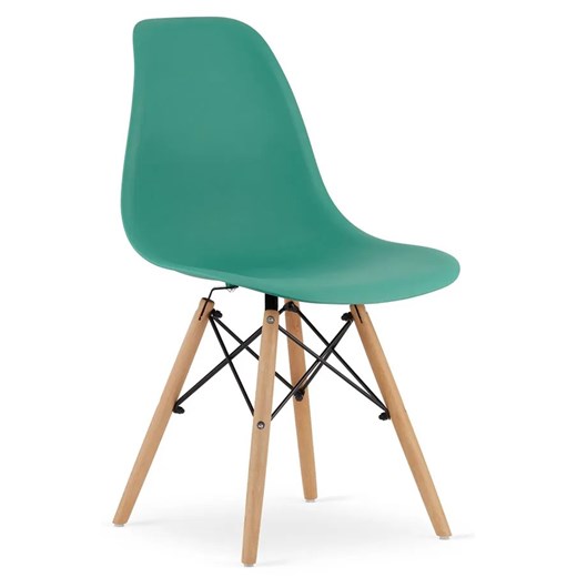 Zielone krzesło profilowane nowoczesne - Naxin 4X Elior One Size Edinos.pl