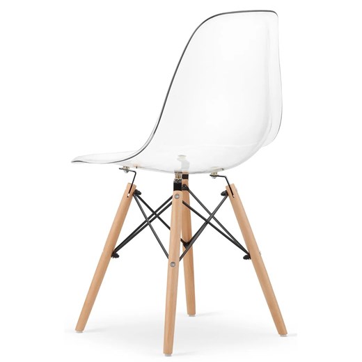 Przezroczyste krzesło do nowoczesnego wnętrza - Naxin 4X Elior One Size Edinos.pl